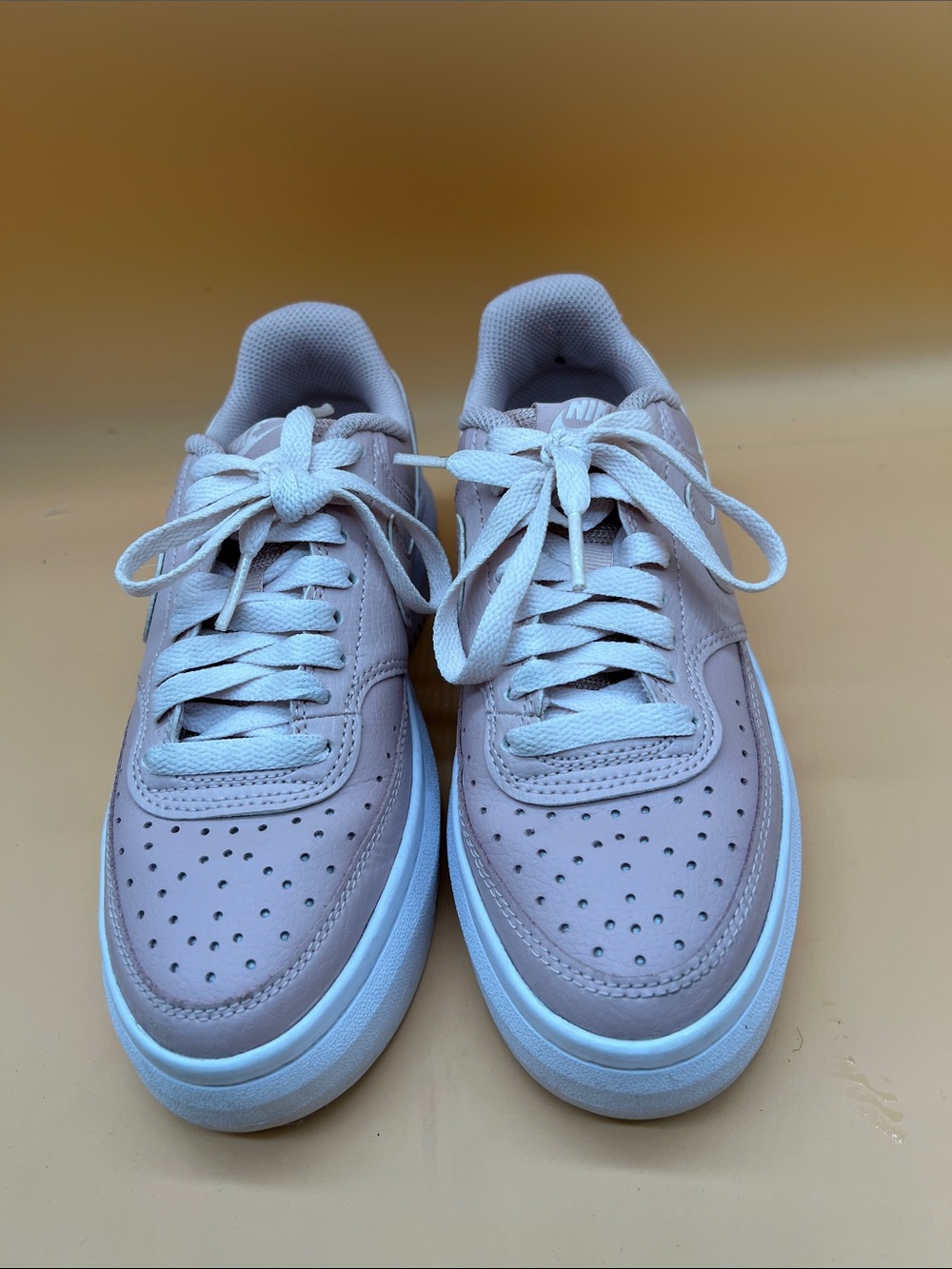 Nike Court Vision Alta Shoes Womens Size 6 Pink Platform Preppy